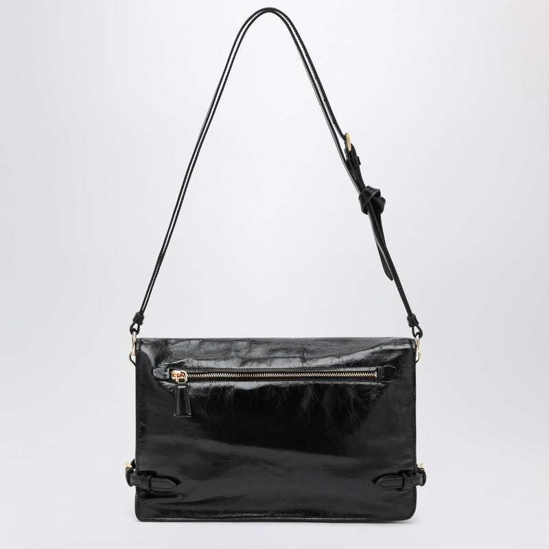 Prada Medium Shoulder Bag Black In Leather Women