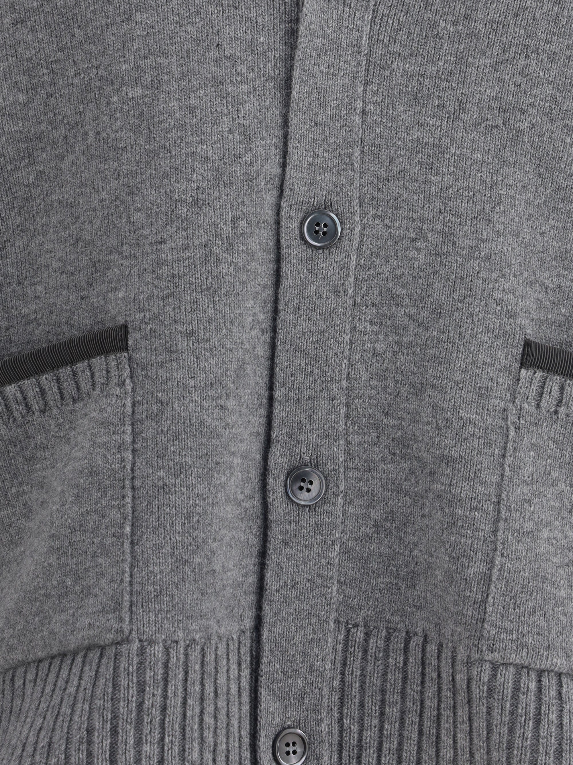 Thom Browne Men Merino Wool Cardigan