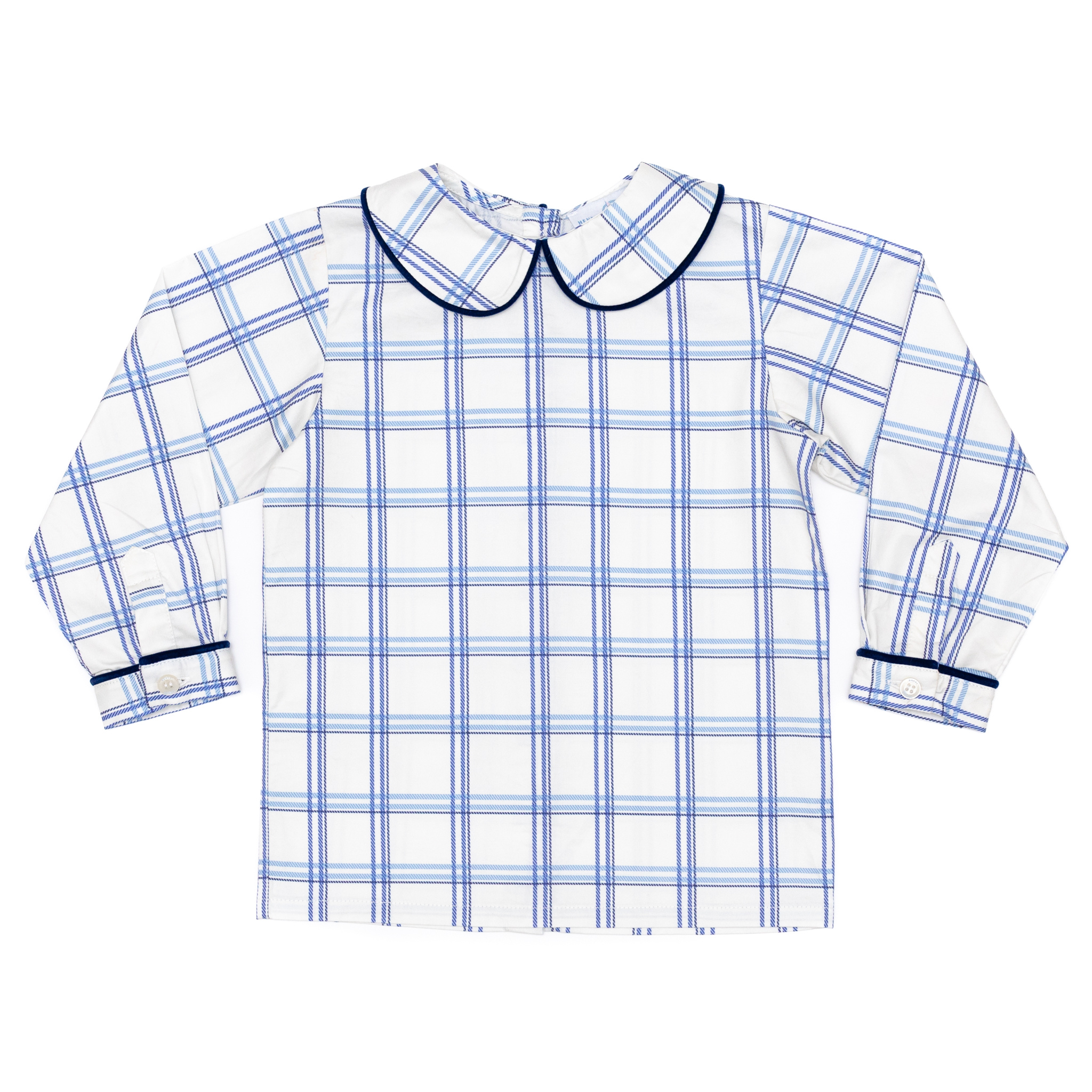 Long Sleeve Henry Peter Pan in Prescott Plaid