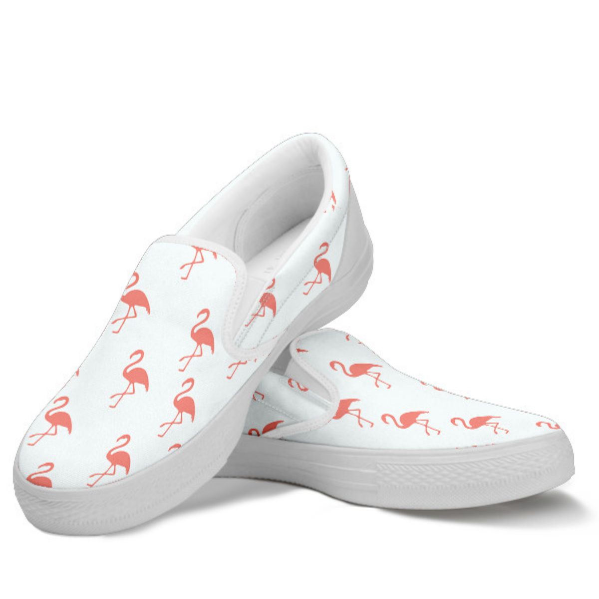 Simple Flamingo Slip Ons