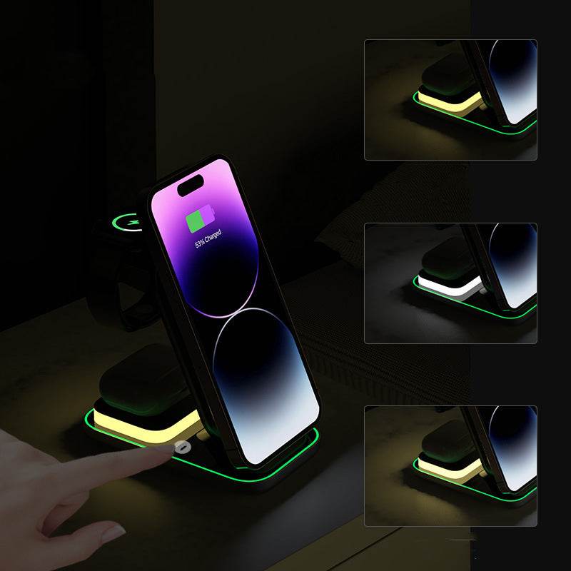15W Small Night Light Wireless Charger 4-in-1
