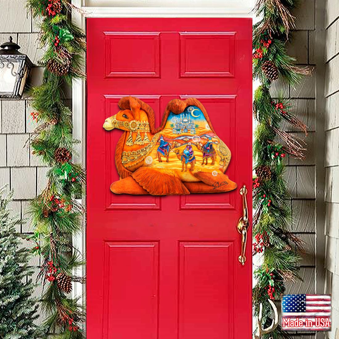 Three Kings Nativity Door Decor by G. DeBrekht - Nativity Holiday Decor - 8126519H