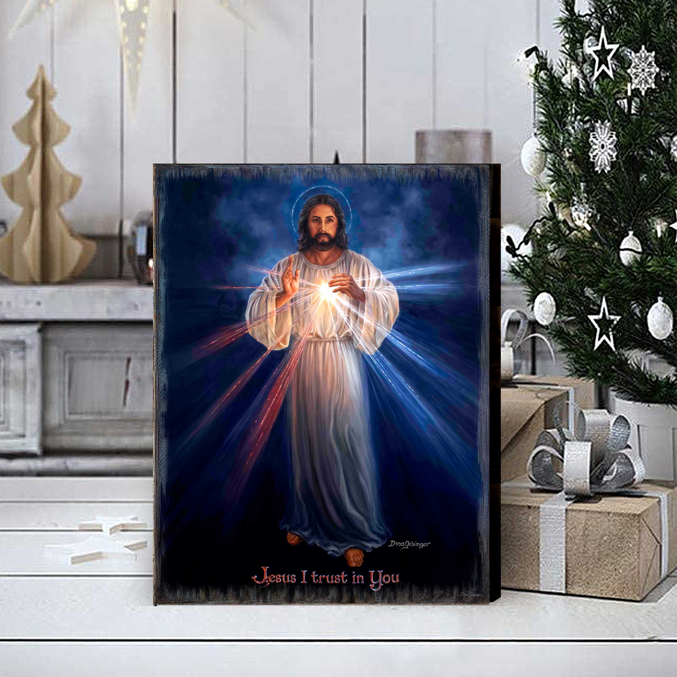 Divine Mercy Wall Art by D. Gelsinger - Nativity Holiday Decor  - 95688B-DG