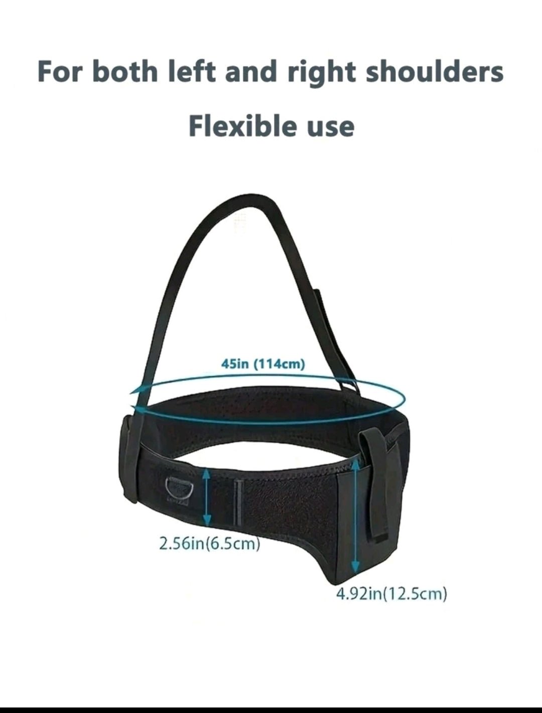 1pc Deep Conceal Shoulder Gun Holster, Unisex Armpit Pistol Holster, Adjustable For Left And Right Shoulder