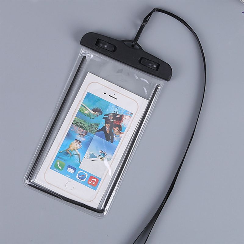 1pcs Luminous PVC Cell Phone Waterproof Bag Transparent Fluorescent Diving Waterproof Case