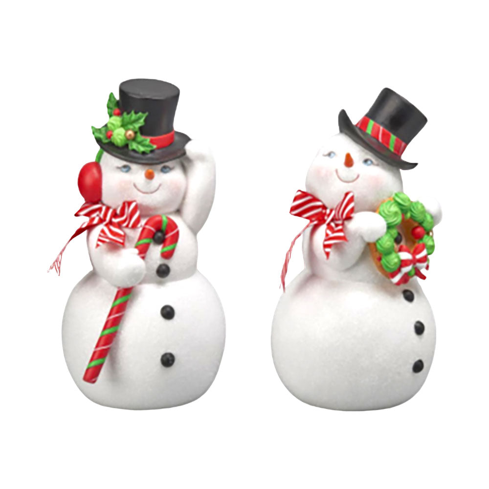 12" Jolly Snowman Couple by December Diamonds