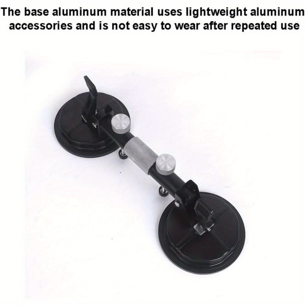 2 Pack Vacuum Suction Cup Glass Lifter Ceramic Tile Sucker Plate Horizontal Suction 110lbs Max Floor Lifting Tool