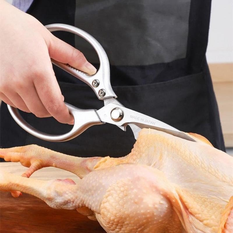 2 - Pcs Kitchen Scissors Set, All - Purpose Heavy - Duty Kitchen Shears with Anti - Slip Handle & Safety Lock（Super good qualiey）