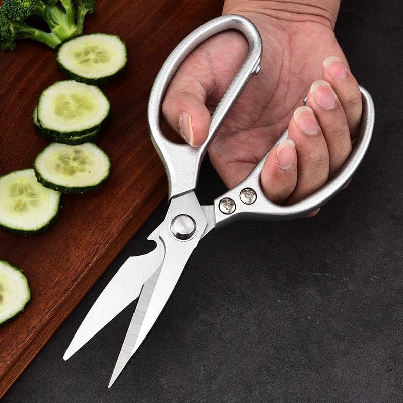 2 - Pcs Kitchen Scissors Set, All - Purpose Heavy - Duty Kitchen Shears with Anti - Slip Handle & Safety Lock（Super good qualiey）