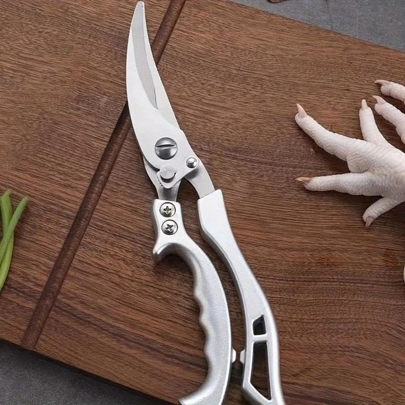 2 - Pcs Kitchen Scissors Set, All - Purpose Heavy - Duty Kitchen Shears with Anti - Slip Handle & Safety Lock（Super good qualiey）