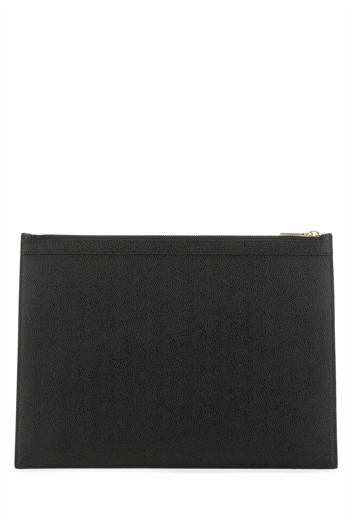 Thom Browne Men Black Leather Document Case