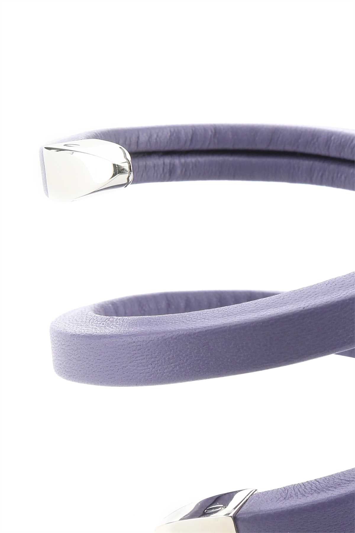 Bottega Veneta Women Lilac Nappa Leather Bracelet