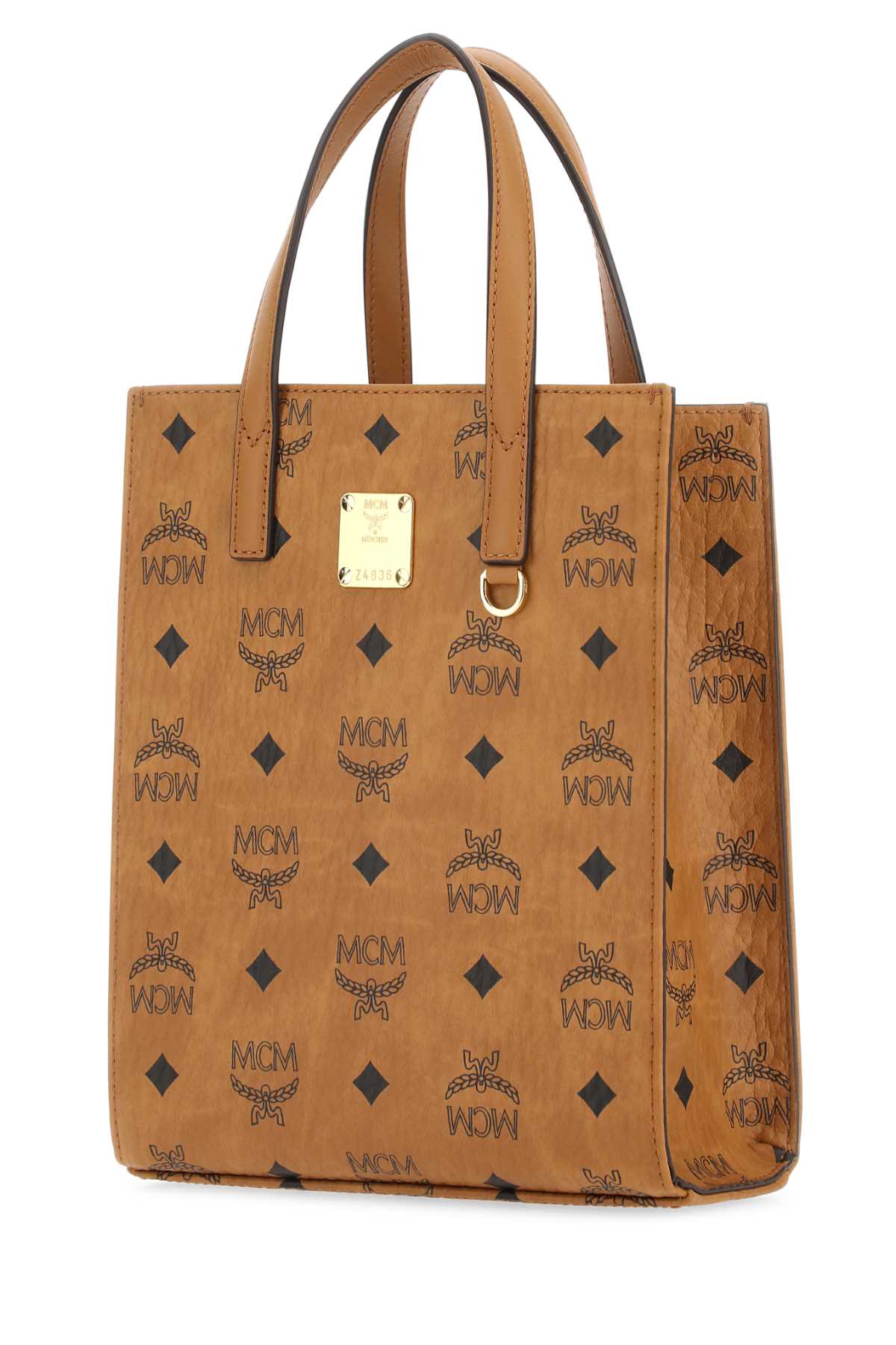 Mcm Unisex Printed Canvas Shopping Bag