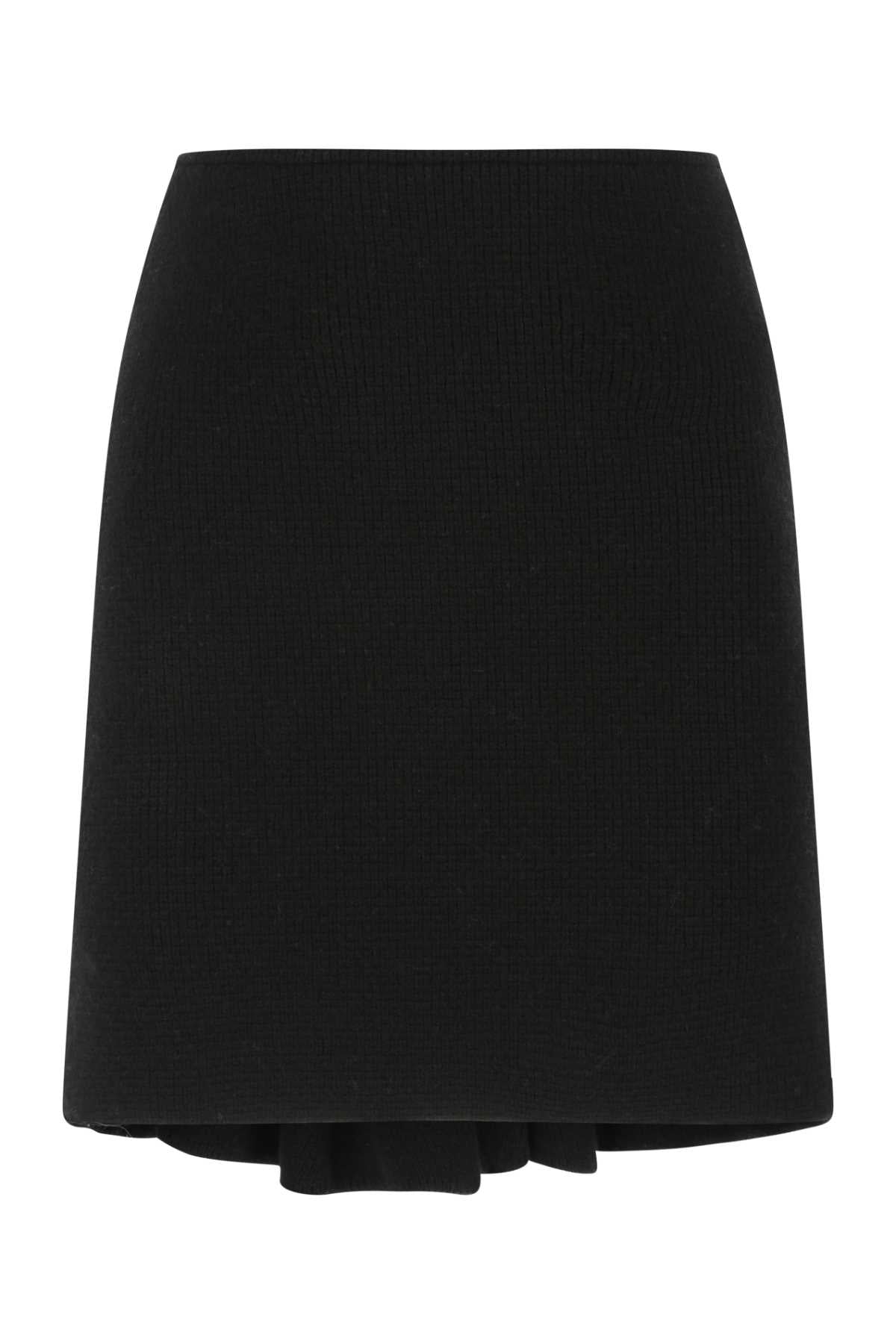 Bottega Veneta Women Black Wool Blend Skirt