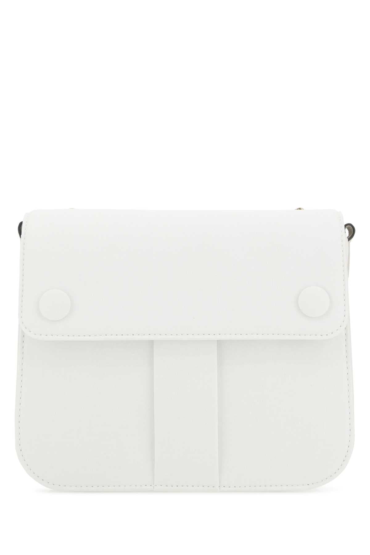 Maison Margiela Women Two-Tone Leather And Cotton New Lock Square Handbag