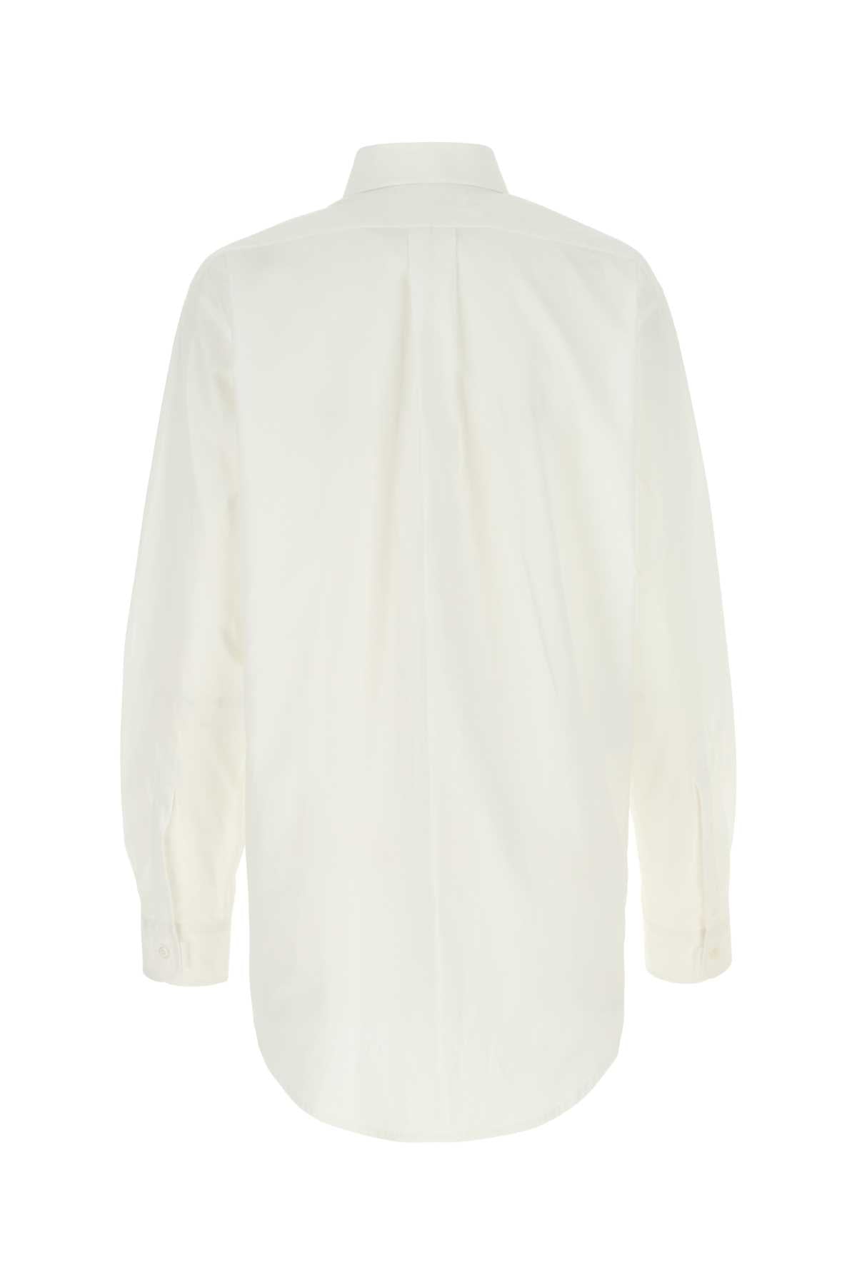 Maison Margiela Women White Poplin Shirt