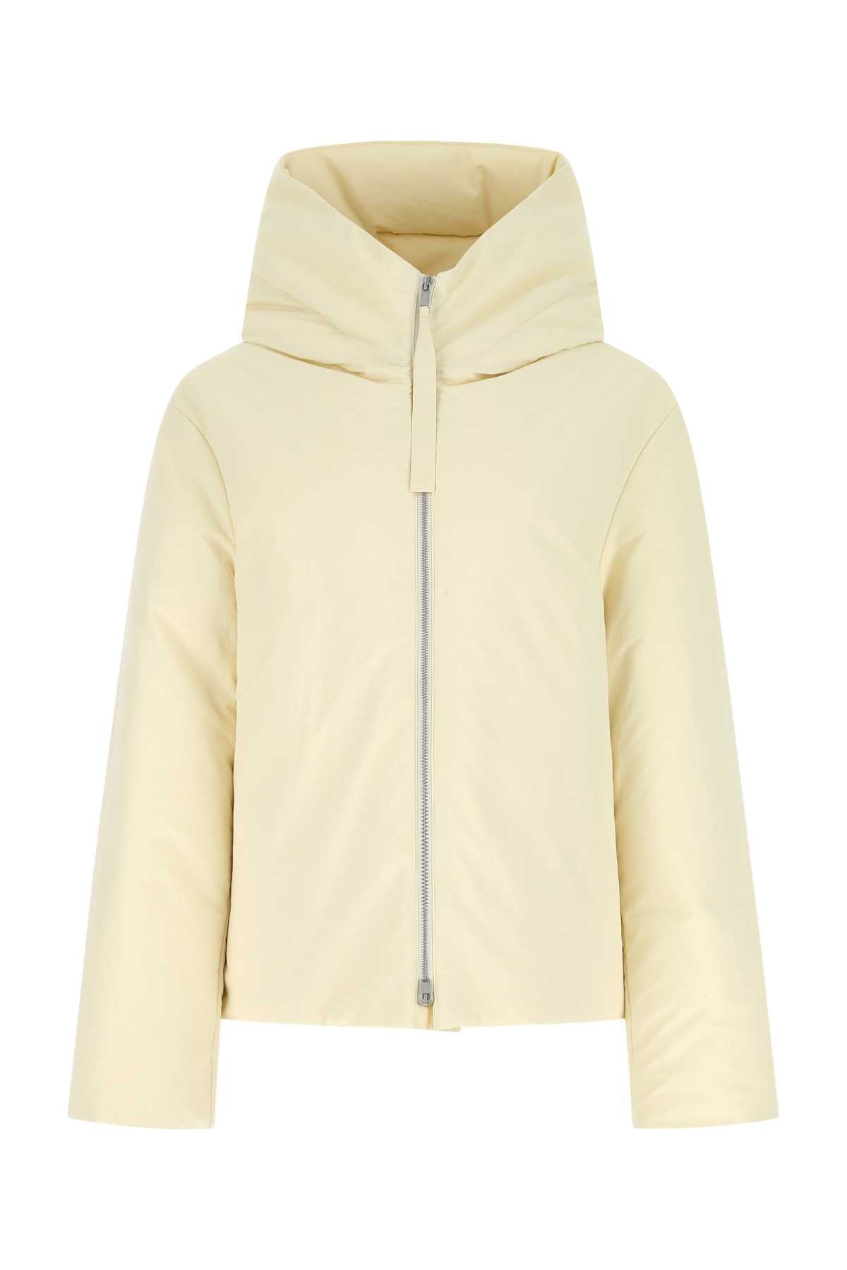 Jil Sander Women Cream Polyester Oversize Down Jacket