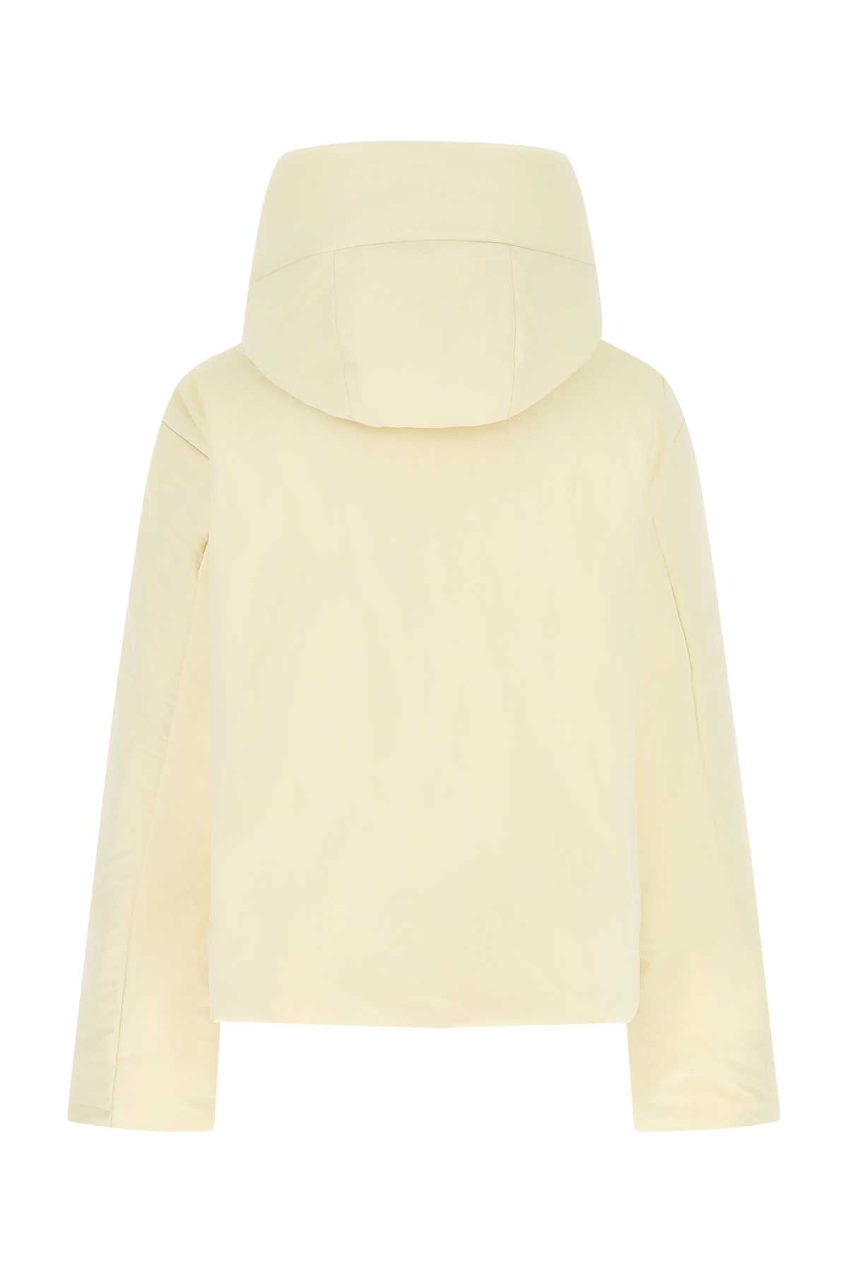 Jil Sander Women Cream Polyester Oversize Down Jacket
