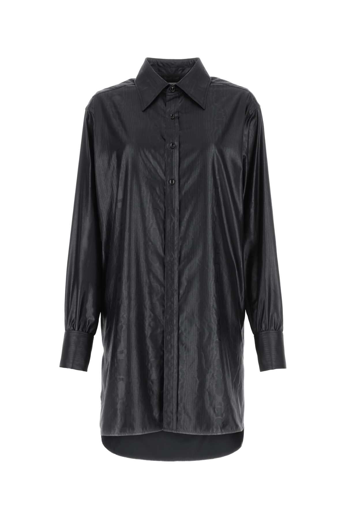 Maison Margiela Women Black Fabric Oversize Shirt
