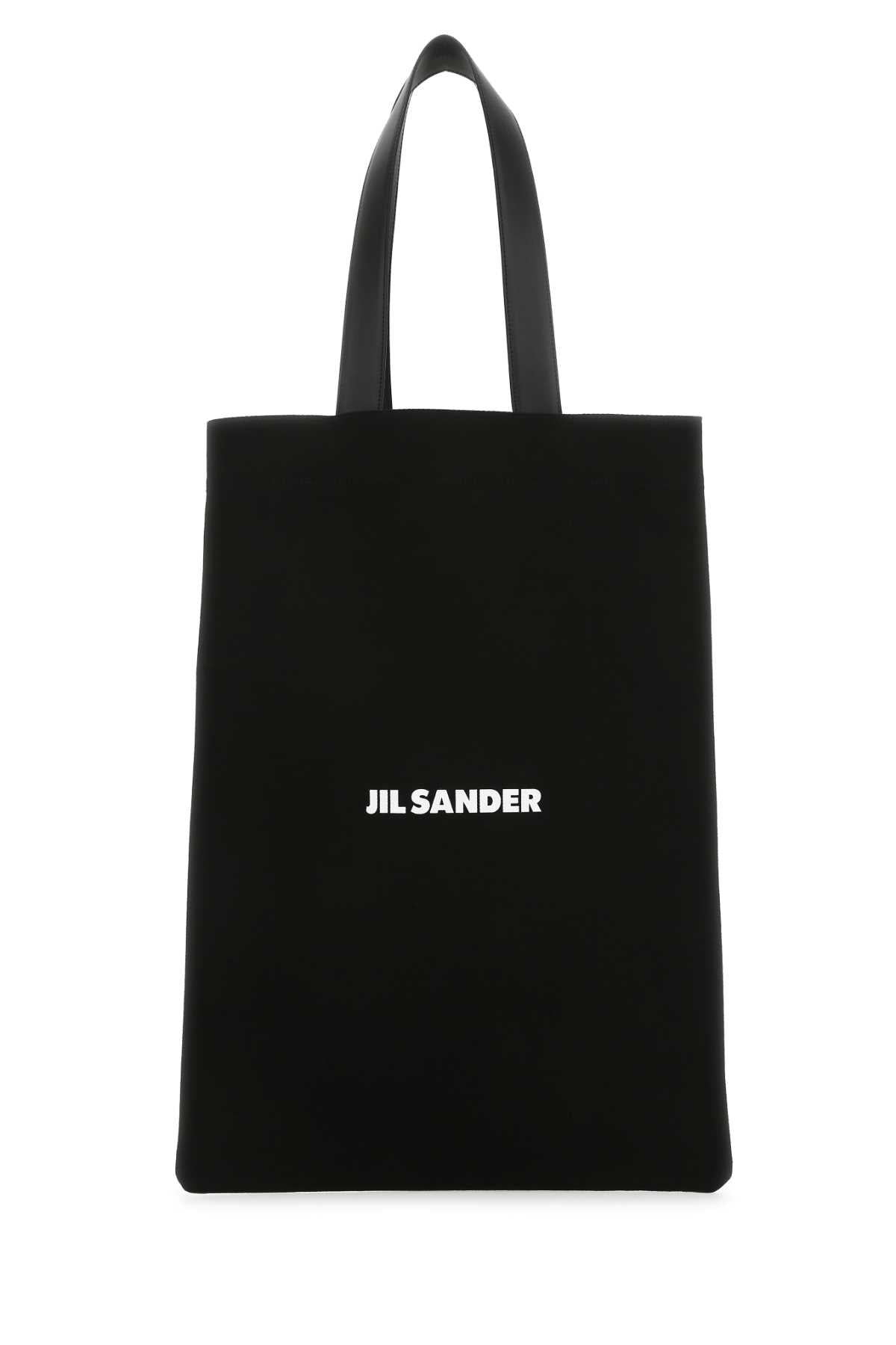 Jil Sander Women Black Canvas Shopping Bag