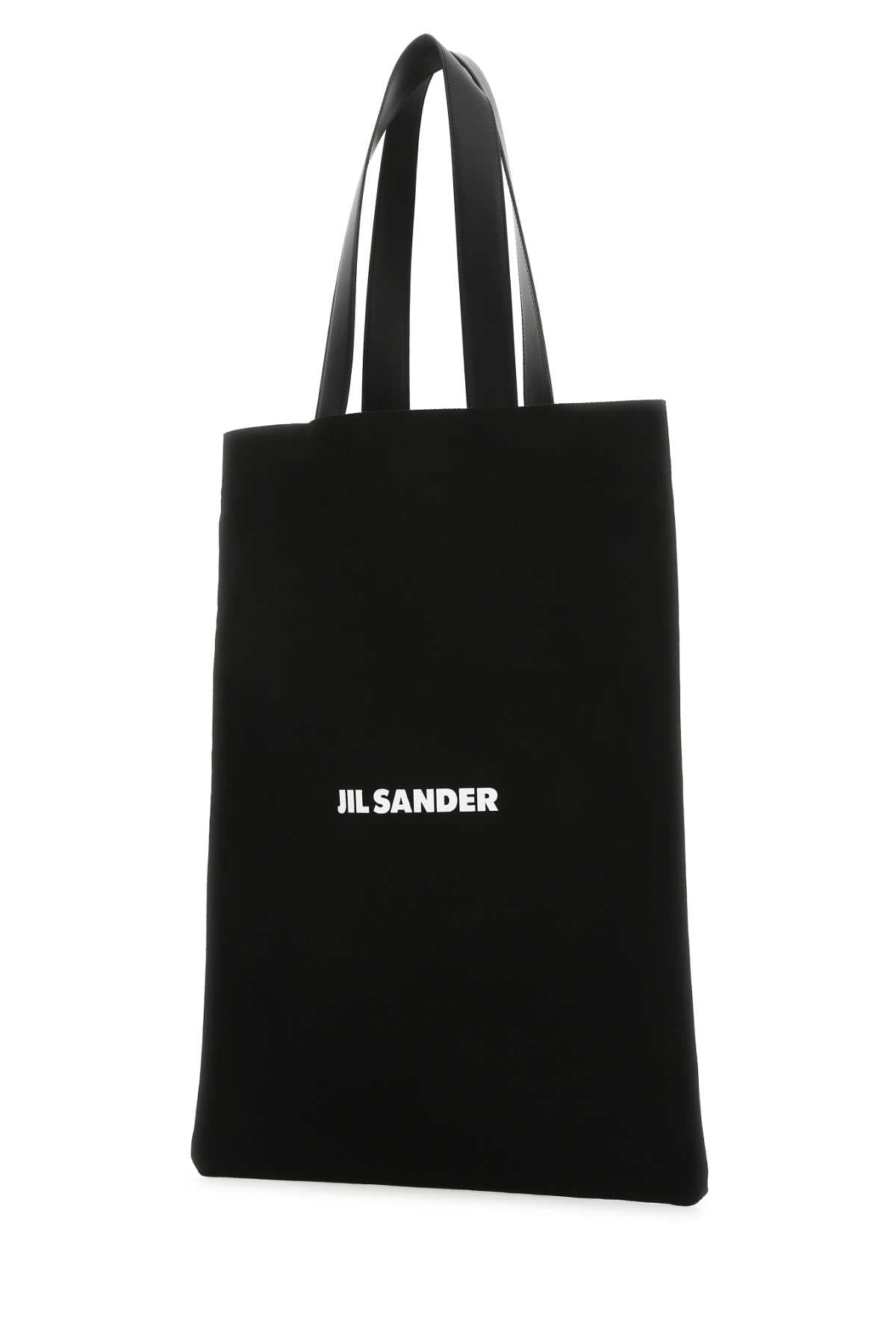 Jil Sander Women Black Canvas Shopping Bag
