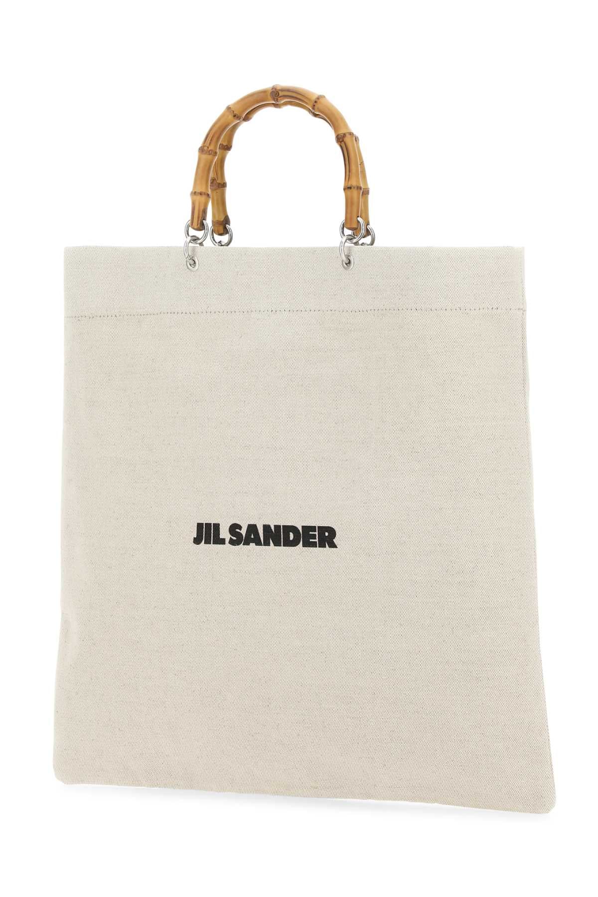 Jil Sander Men Sand Canvas Handbag