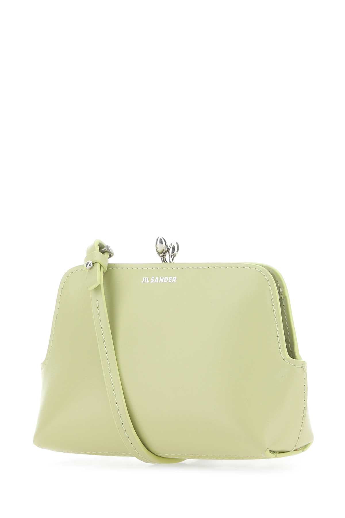 Jil Sander Women Pastel Green Leather Micro Goji Crossbody Bag