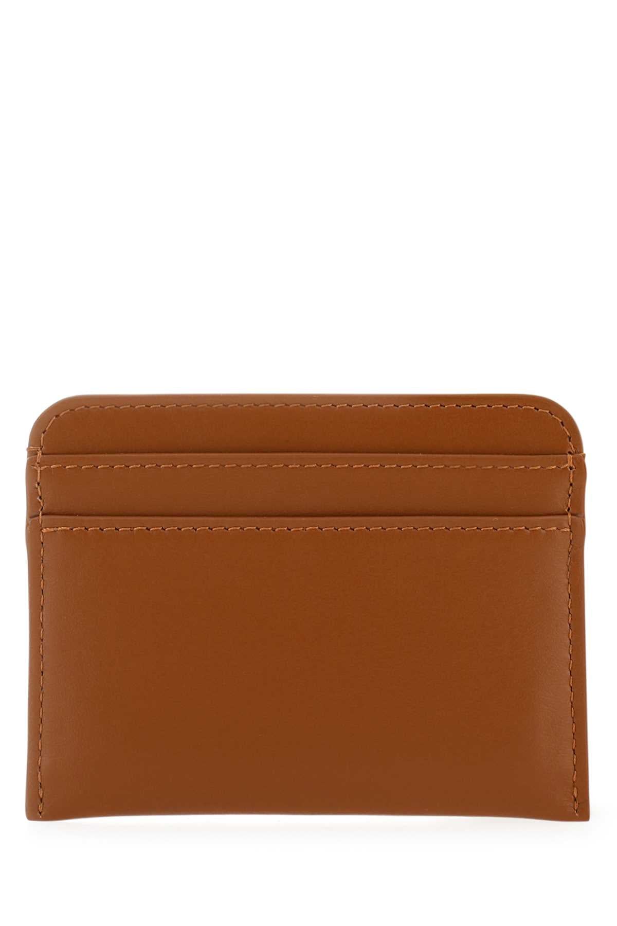 Chloe Women Caramel Leather Card Holder
