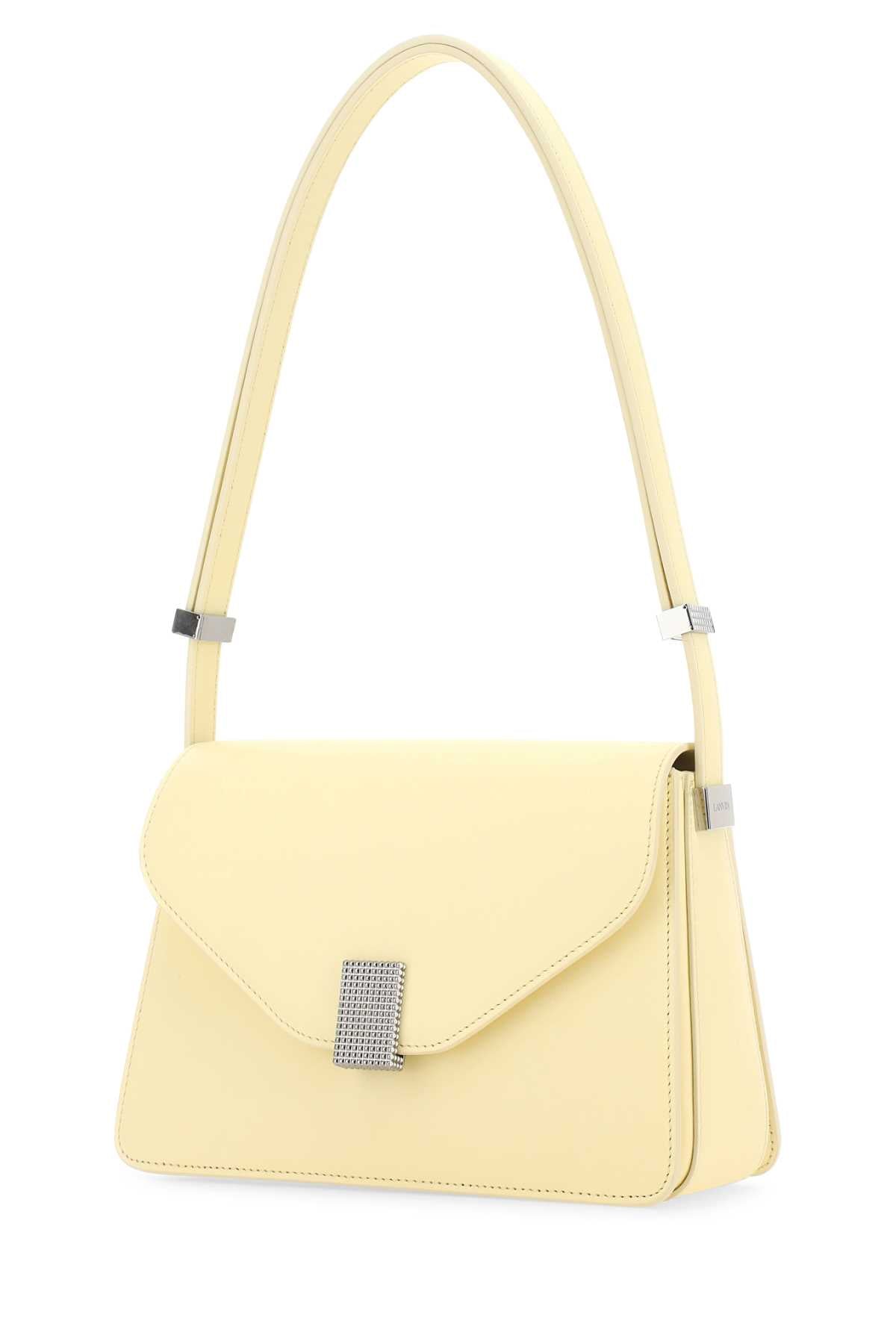 Lanvin Women Pastel Yellow Leather Concerto Shoulder Bag