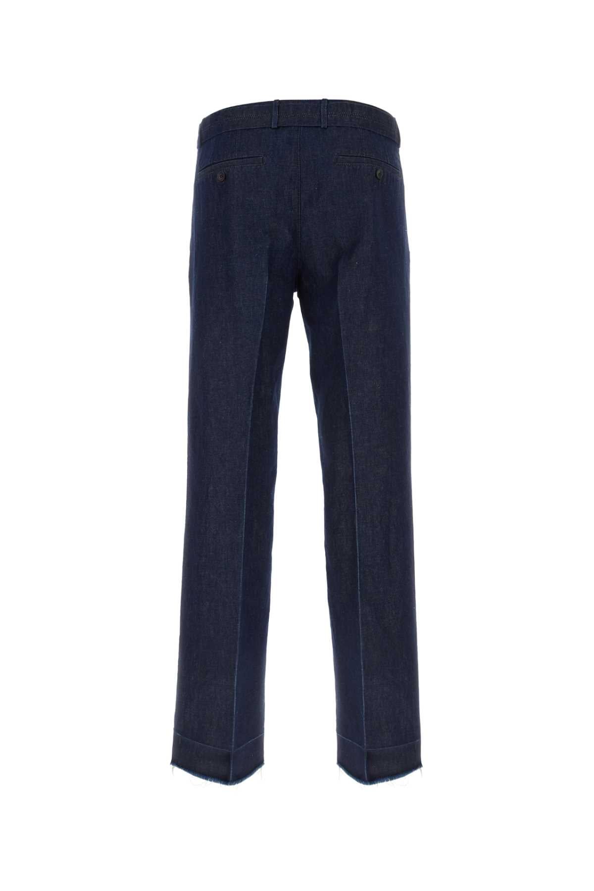 Lanvin Men Dark Blue Denim Pant