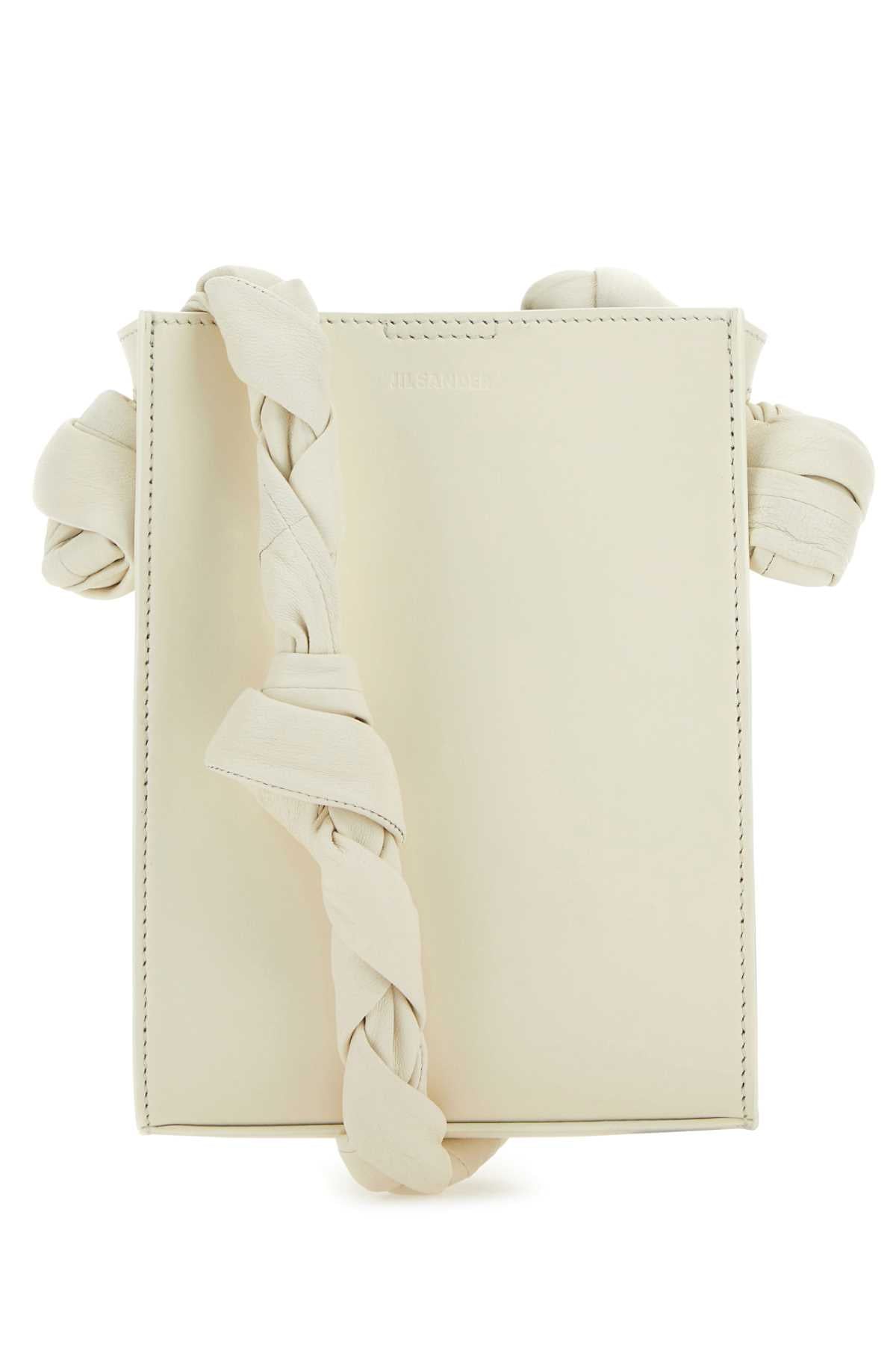 Jil Sander Women Ivory Leather Tangle Shoulder Bag