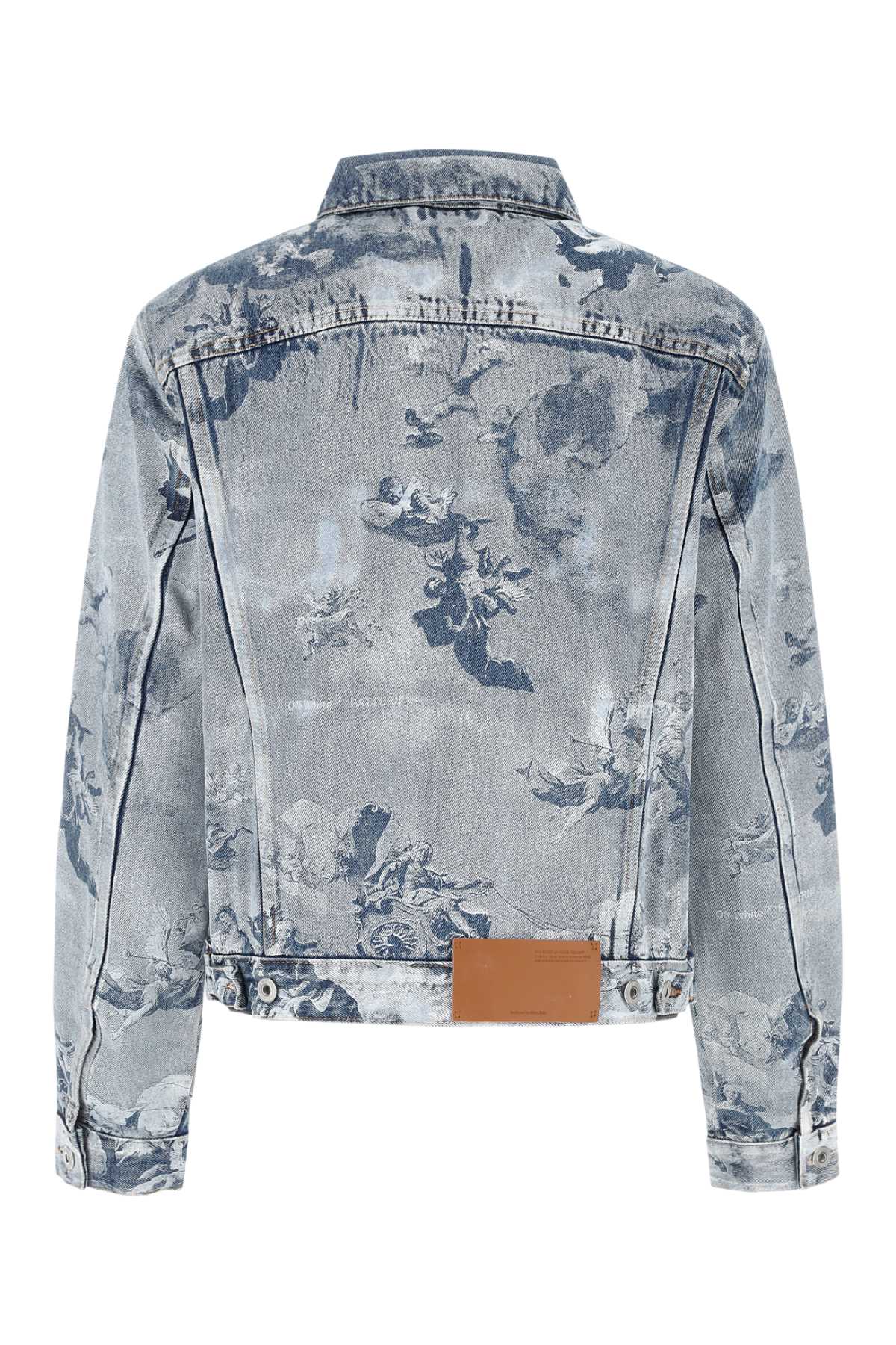 Off White Women Printed Denim Jacket