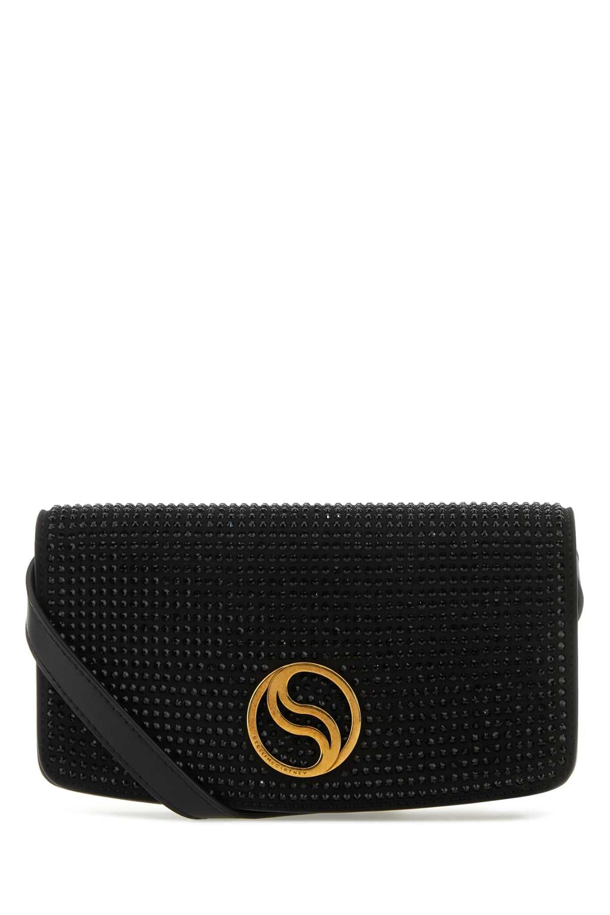 Stella Mccartney Women Black Alter Mat Mini S-Wave Wallet