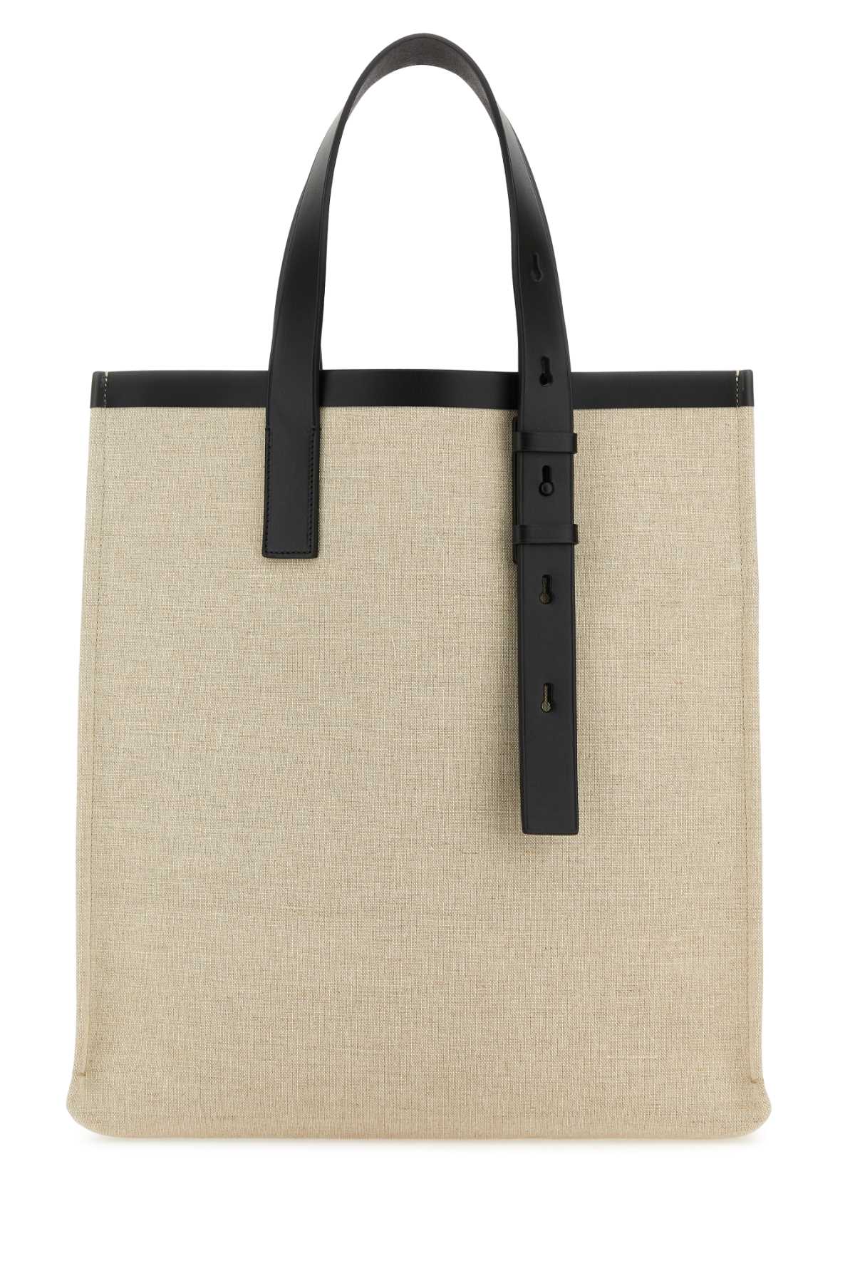 Salvatore Ferragamo Men Sand Canvas Shopping Bag