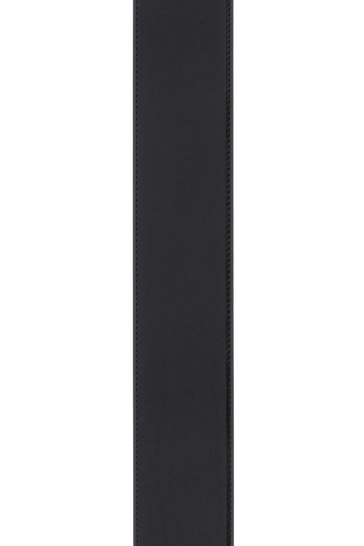 Alexander Mcqueen Women Black Leather Belt