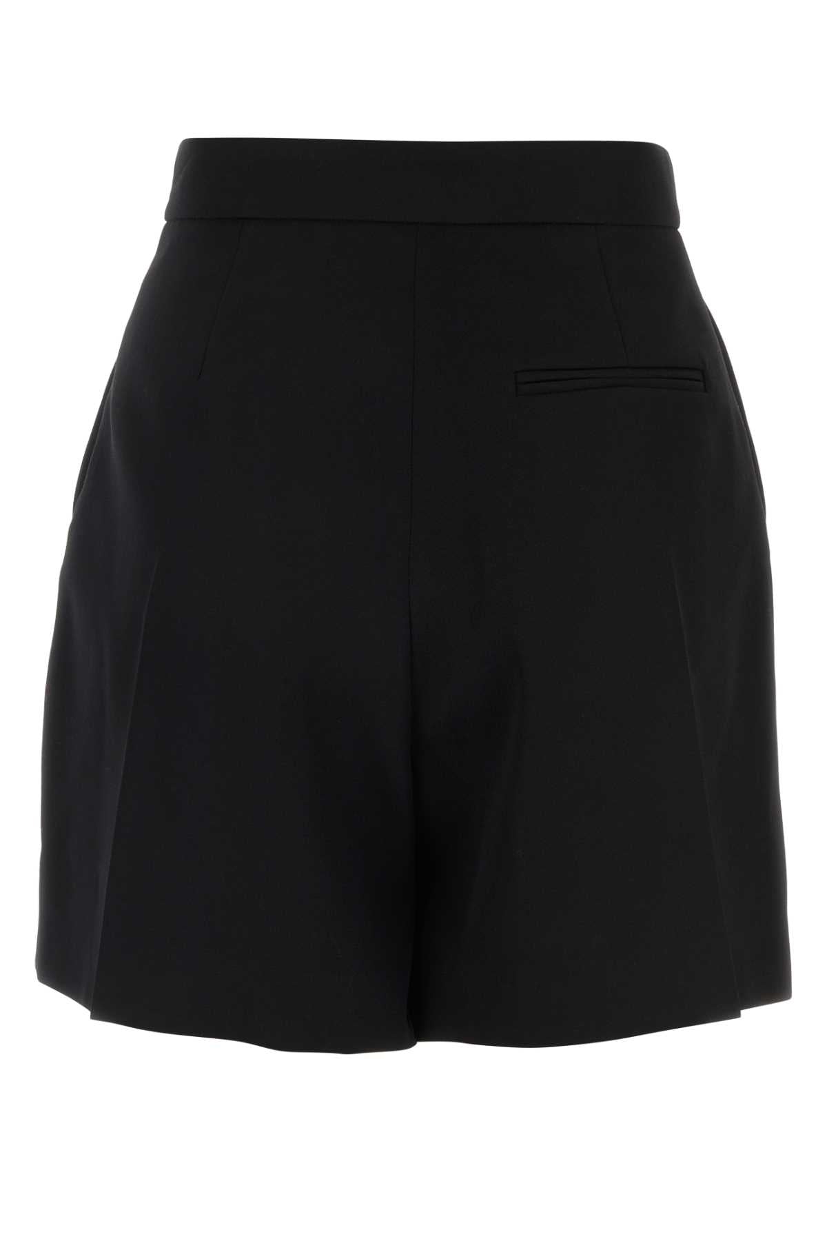Alexander Mcqueen Women Black Wool Shorts