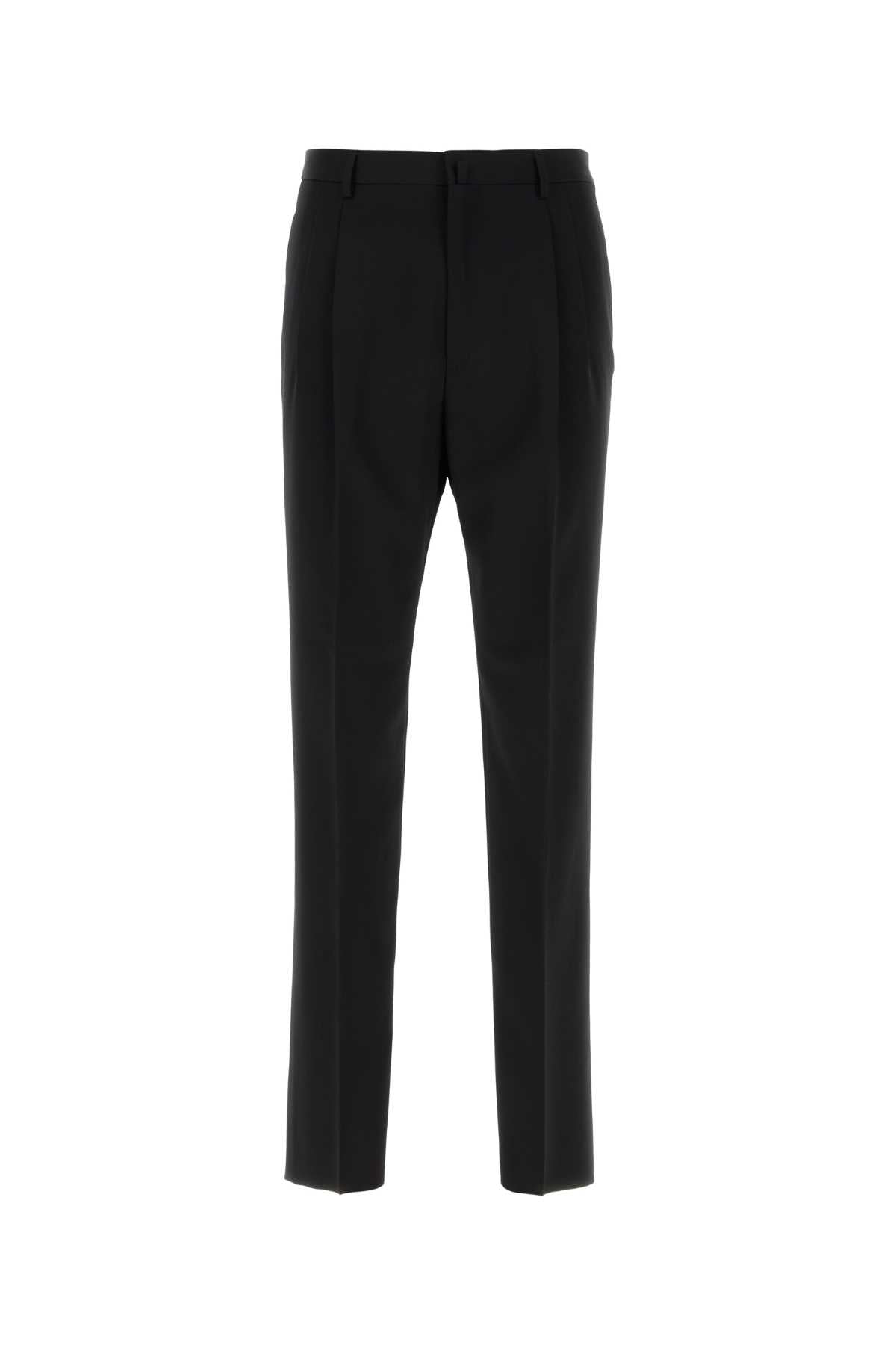 Lanvin Men Black Wool Pant