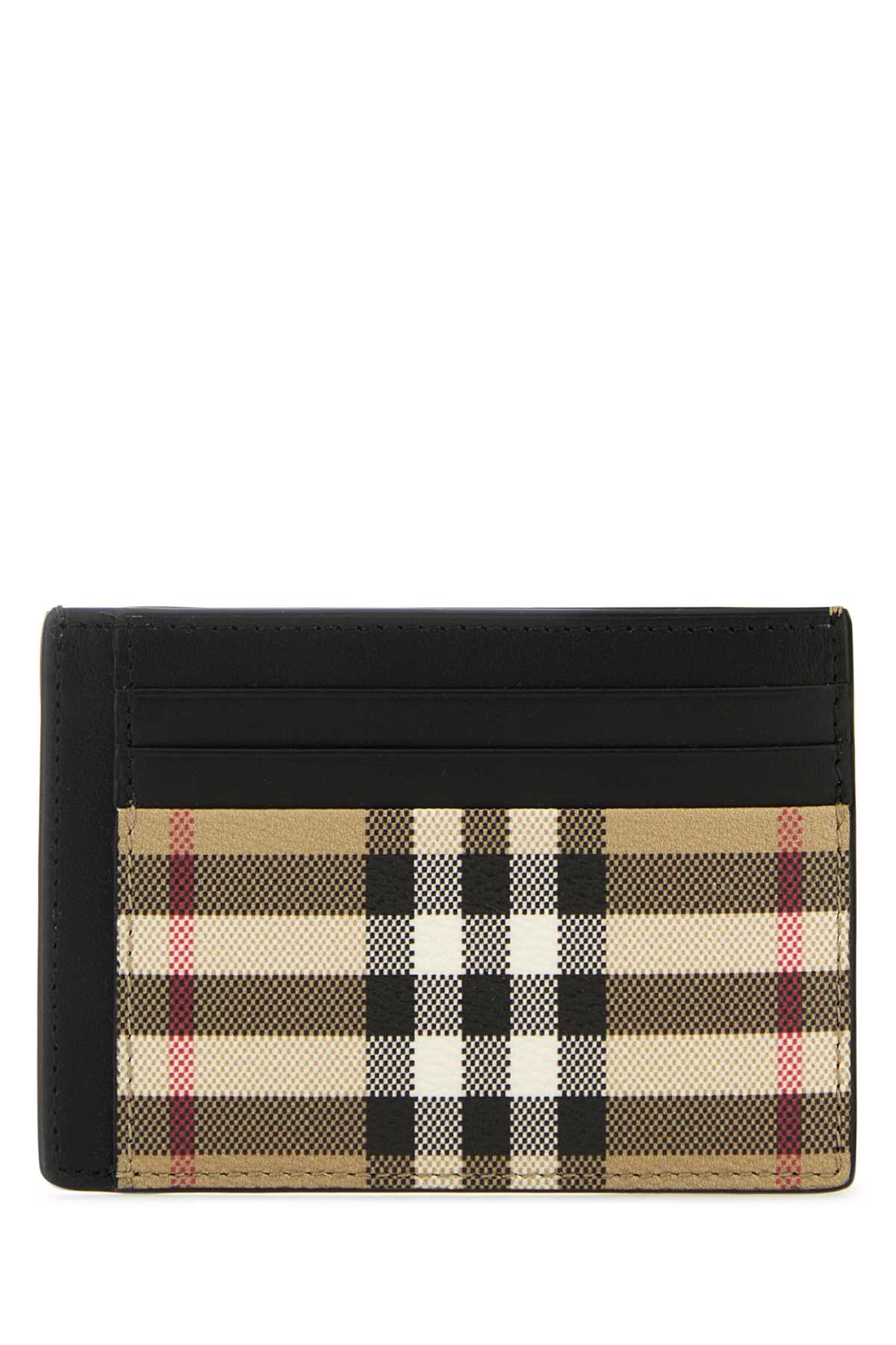 Burberry Men Printed Canvas Card Holder