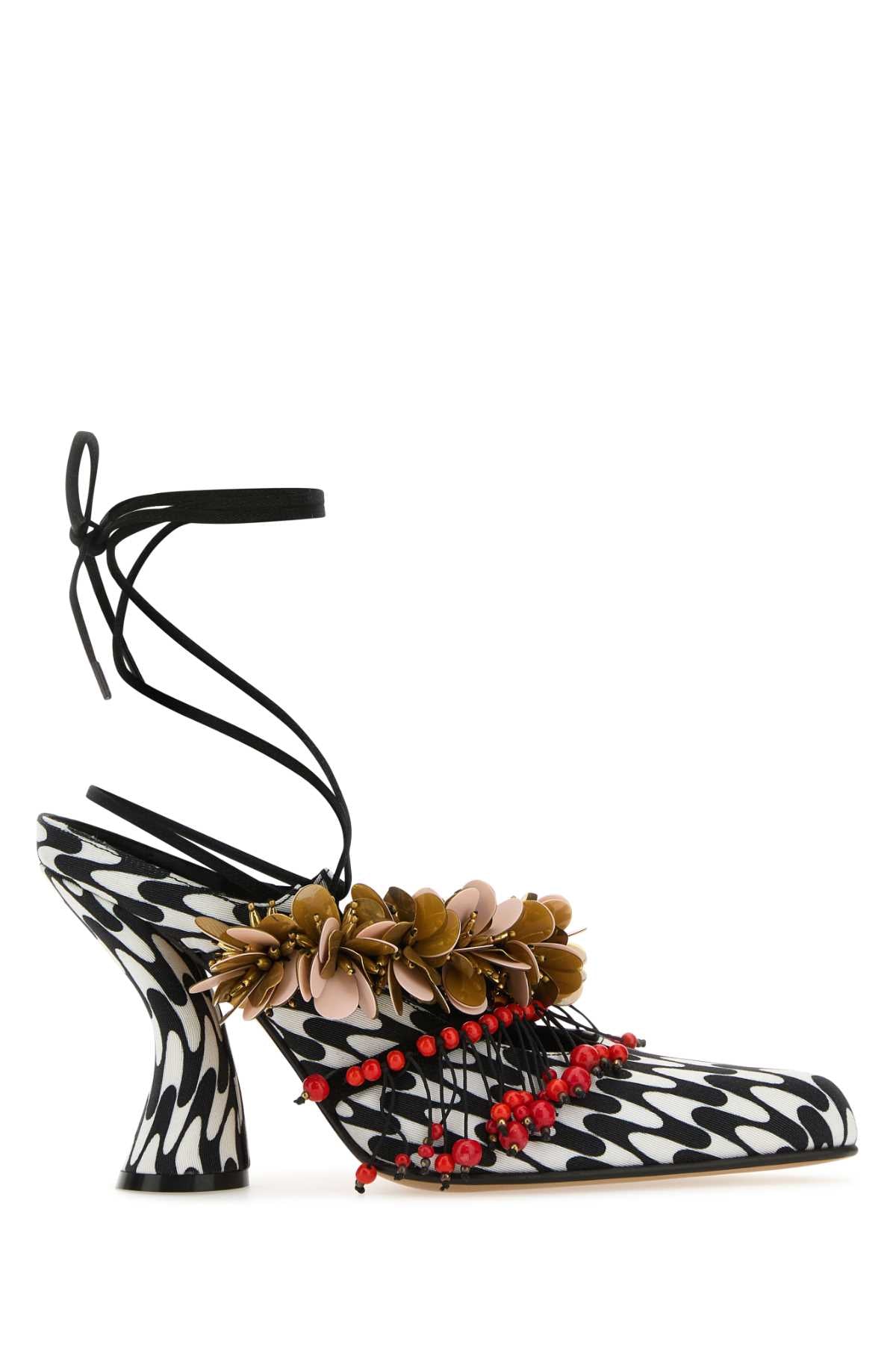 Dries Van Noten Women Printed Fabric Mules