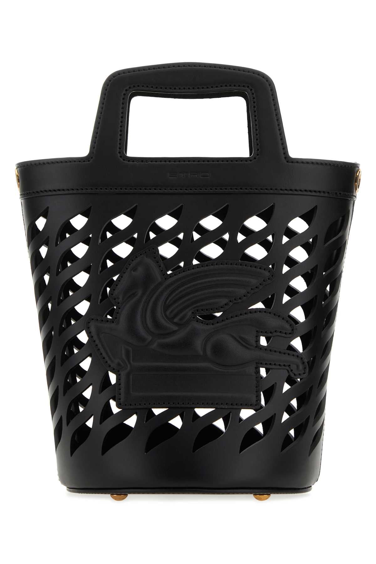 Etro Women Black Leather Coffa Bucket Bag