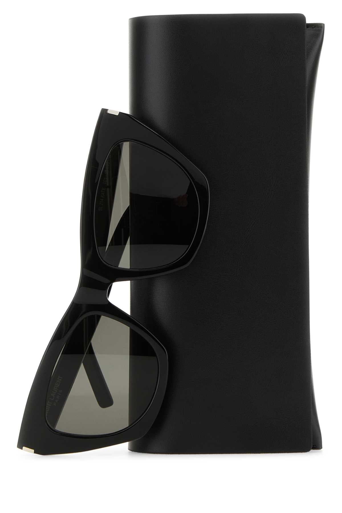 Saint Laurent Unisex Black Acetate Sl 214 Sunglasses