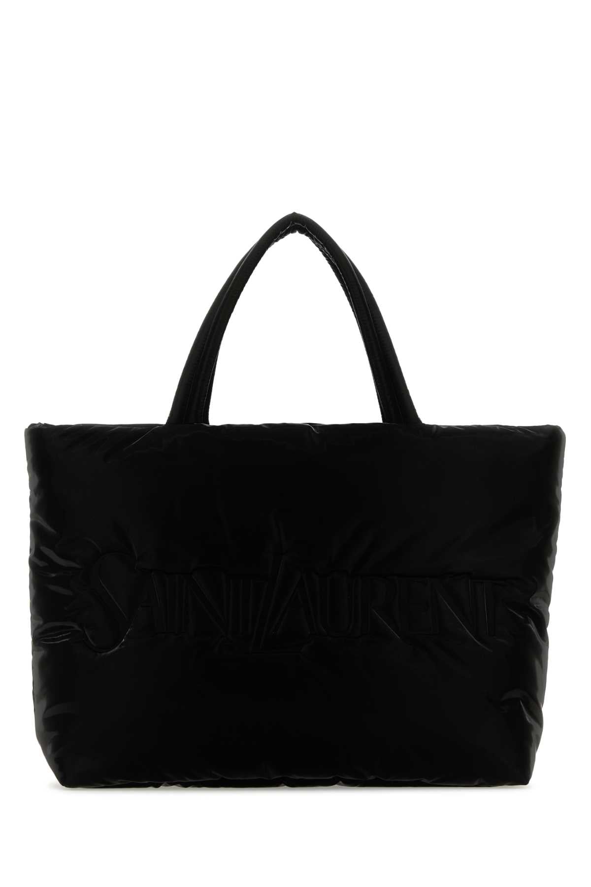 Saint Laurent Men Black Nylon Saint Laurent Shopping Bag