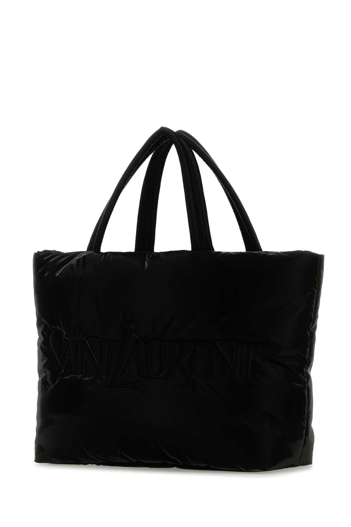 Saint Laurent Men Black Nylon Saint Laurent Shopping Bag