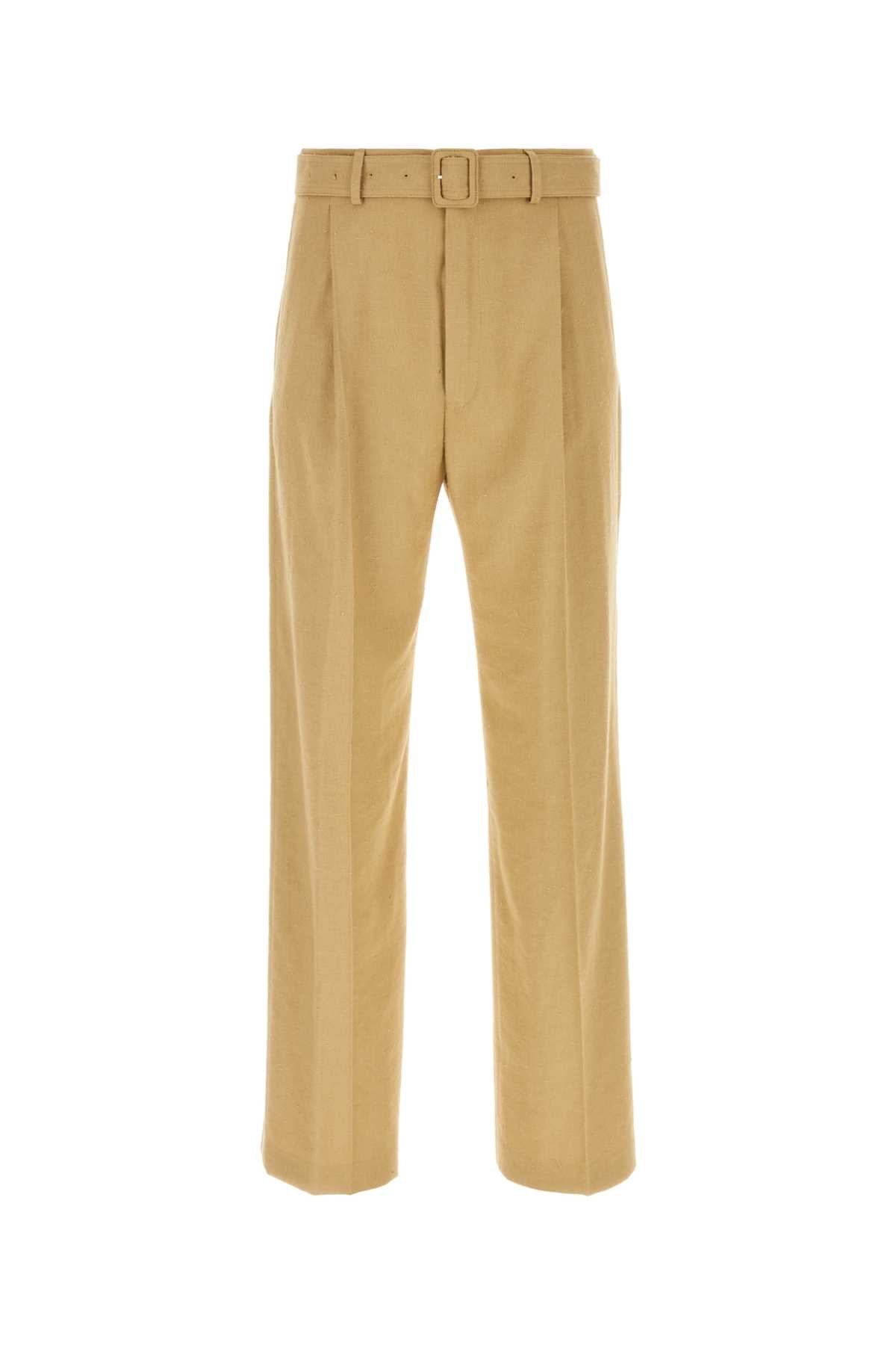 Dries Van Noten Men Camel Viscose Blend Pant