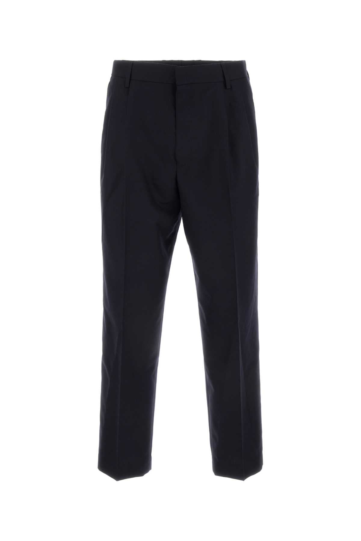 Dries Van Noten Men Midnight Blue Wool Pellow Pant