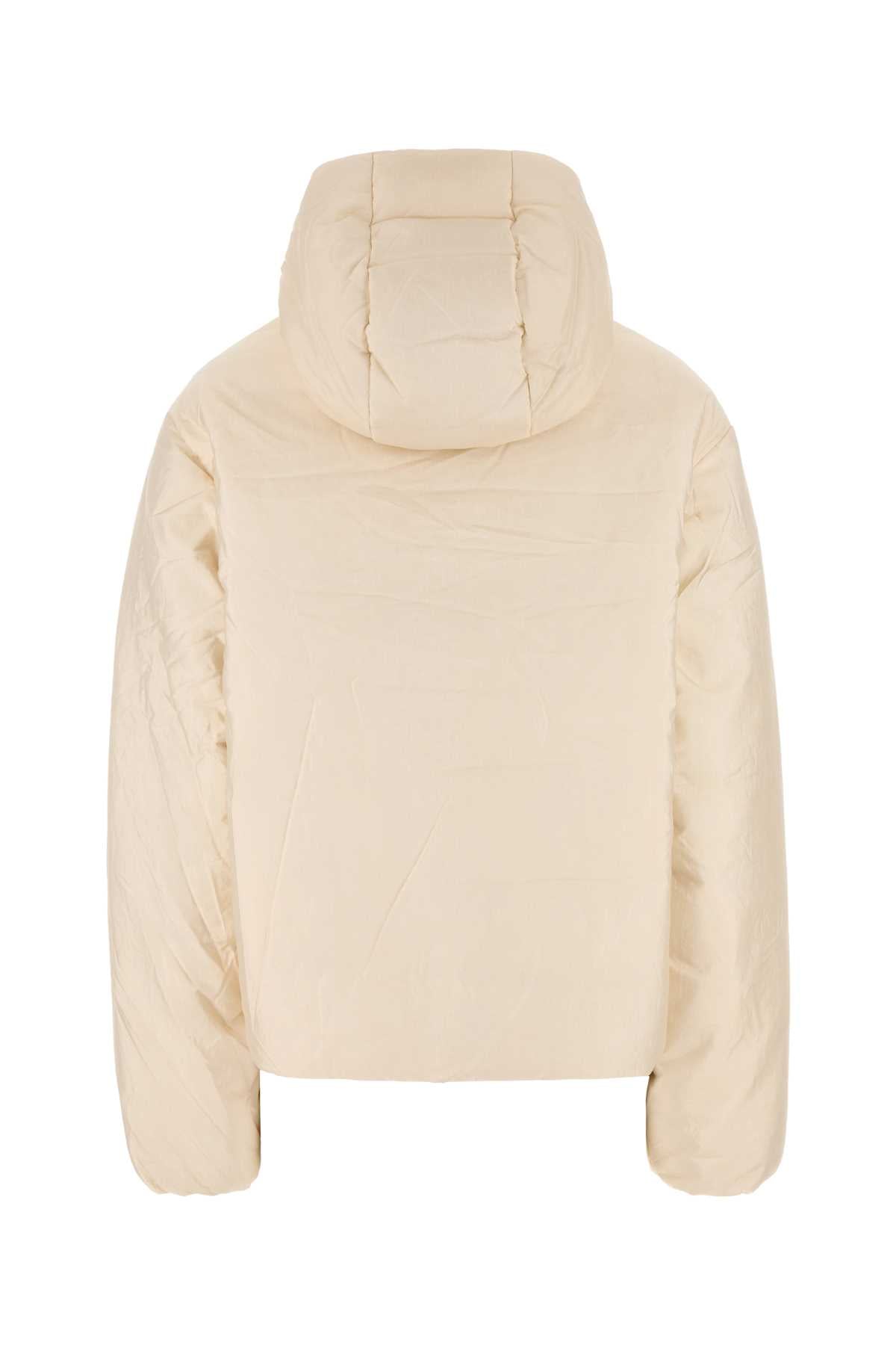 Jil Sander Women Cream Nylon Blend Down Jacket