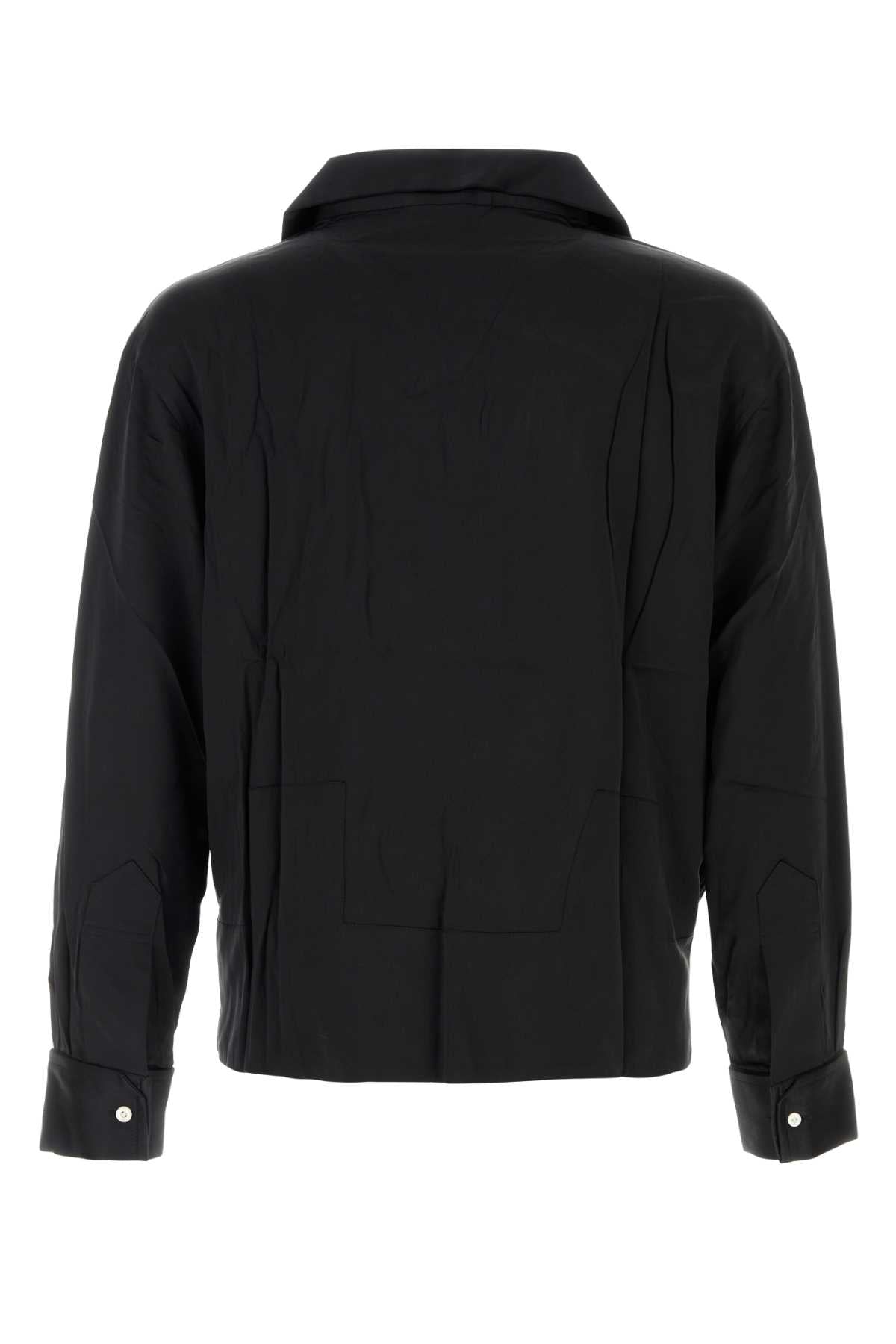 Bode Men Black Satin Maze Blouse