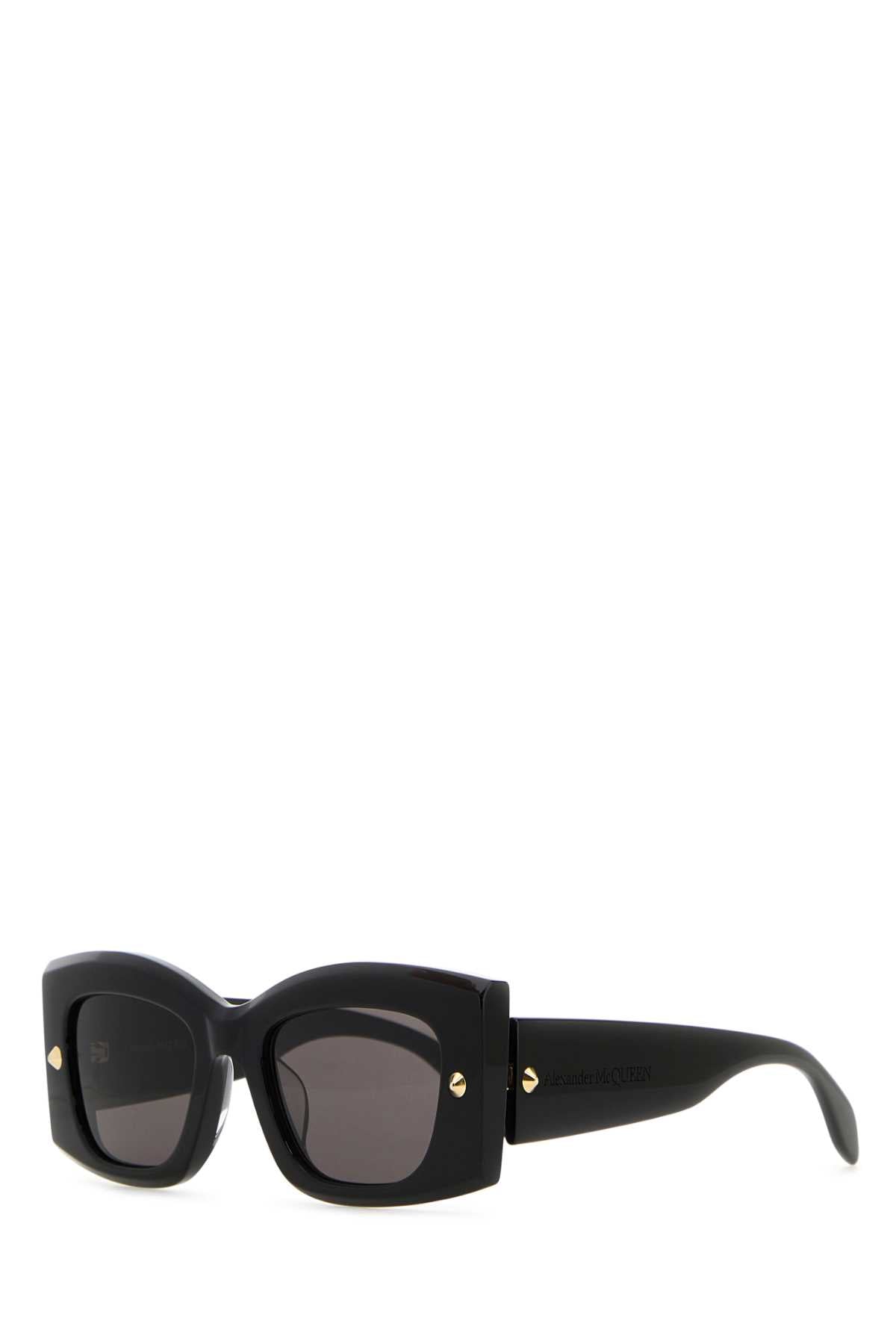 Alexander Mcqueen Women Black Acetate Sunglasses