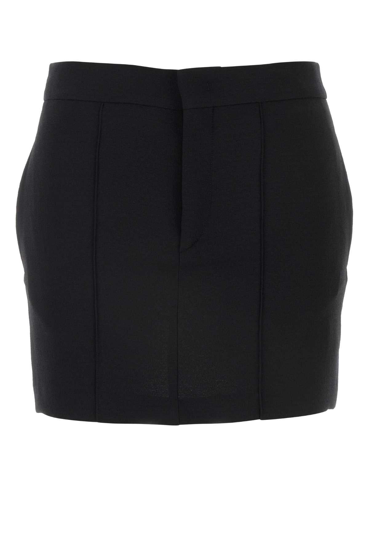 Isabel Marant Women Black Stretch Polyester Blend Licoba Mini Skirt