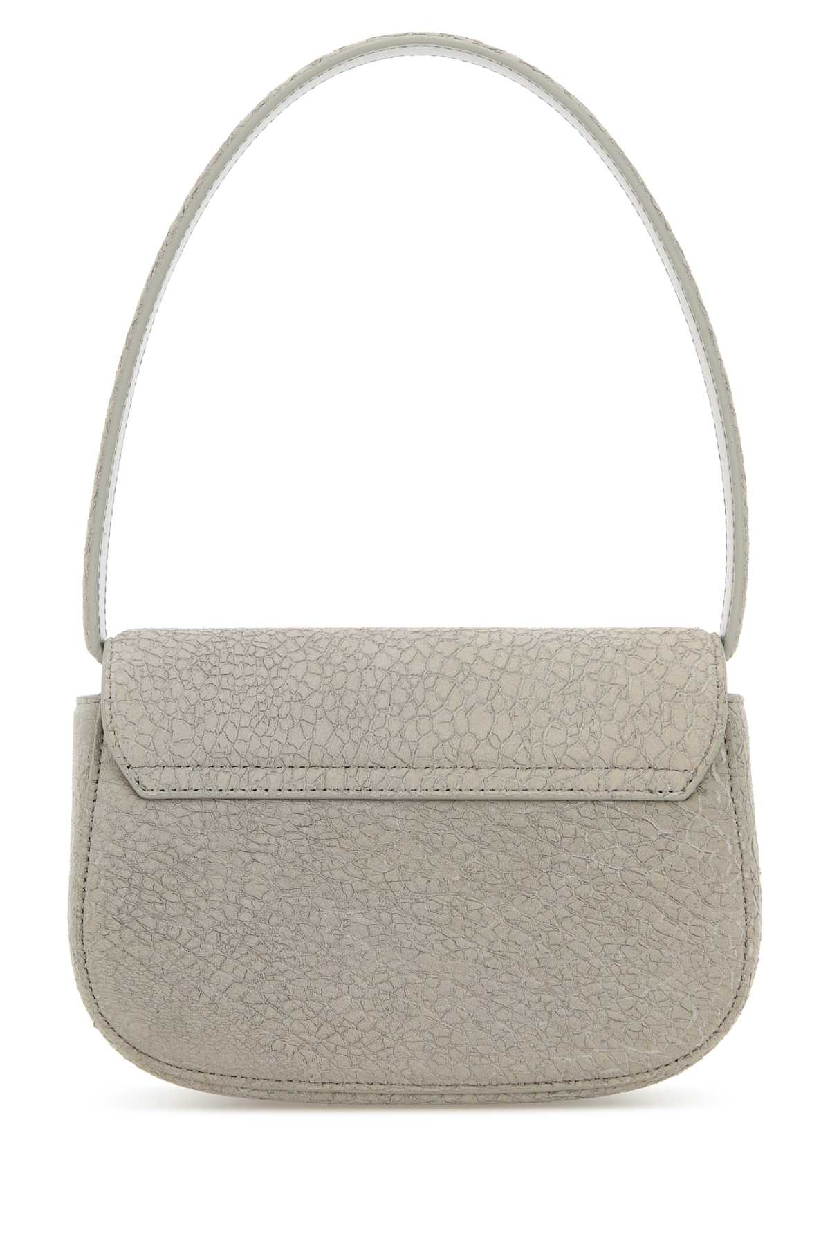 Diesel Women Light Grey Leather 1Dr Shoulder Bag